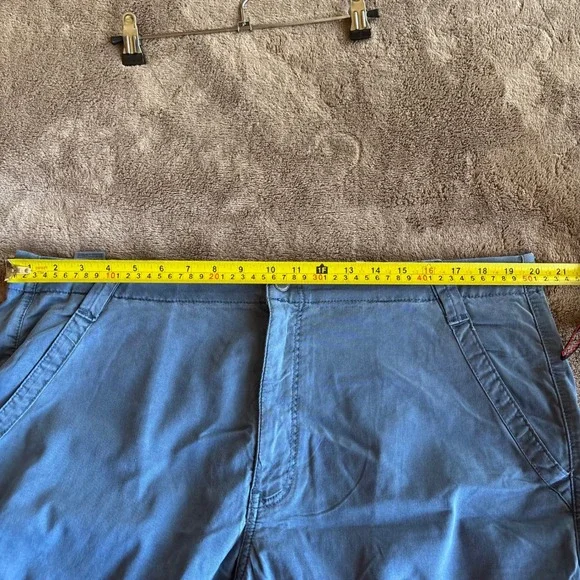 American Eagle Dreamy Drape SuperHigh Rise Baggy WideLeg Cargo Pants Blue 18 34W - Picture 9 of 11